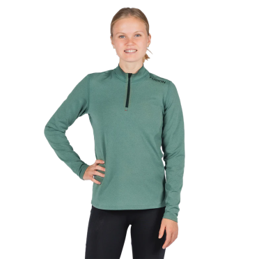 Fusion C3 Zip Neck Grun damen 