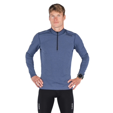 Fusion C3 Zip Neck Blau herren 