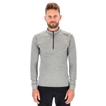 Fusion C3 Zip Neck Lichtgrau herren 