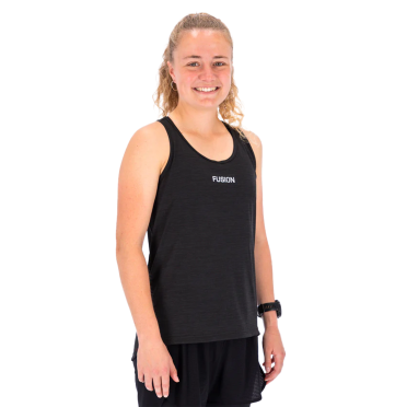 Fusion Training Top Schwarz damen 