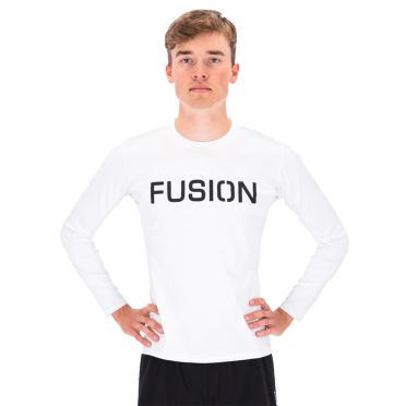 Fusion SLi LS shirt Weiss/Schwarz herren 