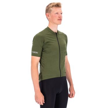 Fusion C3 Cycling Jersey Grun Unisex 