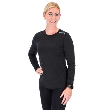 Fusion C3 LS Shirt Schwarz damen 