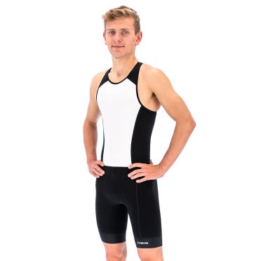 Fusion SLi Trisuit armellos Weiss/Schwarz Herren 