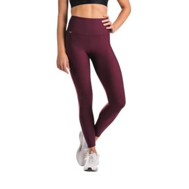 Fusion High Rise Tights Pocket Bordeaux Damen 