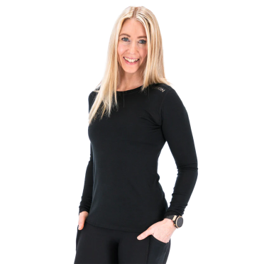 Fusion Merino 150 LS Shirt Schwarz damen 