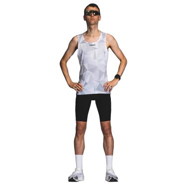 Fusion Tempo! Run Singlet Weiss/Grau Herren 