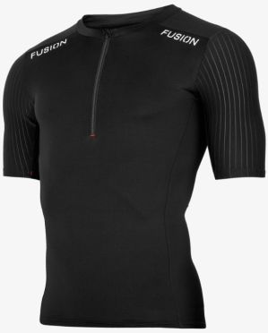 Fusion SLi Tri Top Kurzarm Schwarz Unisex