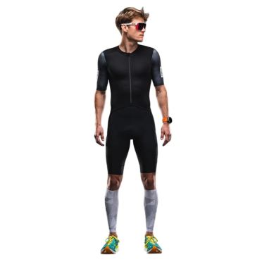 Fusion TEMPO! TWO Trisuit kurzarm all black unisex 