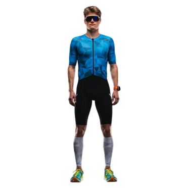 Fusion TEMPO! TWO Trisuit kurzarm ocean unisex 