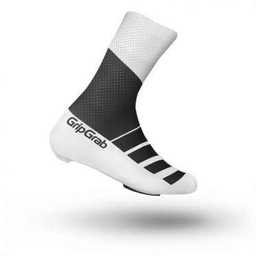 GripGrab RaceAero TT Überschuhe Schwarz/Weiß