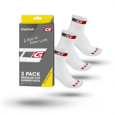Gripgrab Classic Radsport-Socken 3-pack Weiß 