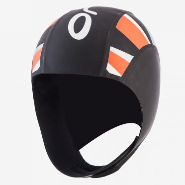 Orca Neopren thermal swimcap Schwarz/Orange