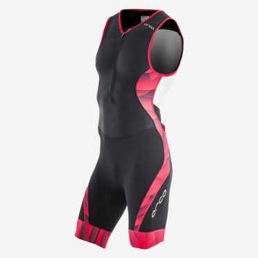 Orca 226 Kompress race trisuit ärmellos Schwarz/Rot Herren