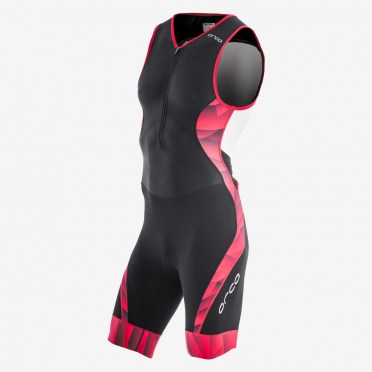 Orca 226 Kompress race trisuit ärmellos Schwarz/Rot Herren 