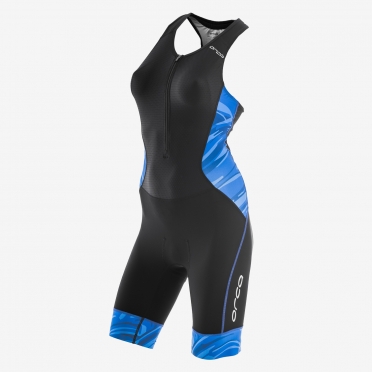 Orca 226 Kompress race trisuit ärmellos Schwarz/Blau Damen