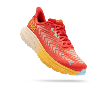 Hoka Arahi 6 Laufschuhe Rot/Gelb Herren 