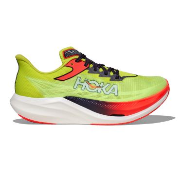Hoka Rocket X 3 Laufschuhe Neon Yuzu/Squid Ink unisex 