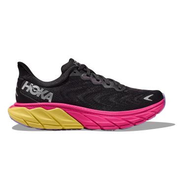 Hoka Arahi 6 Laufschuhe Schwarz/Lila Damen