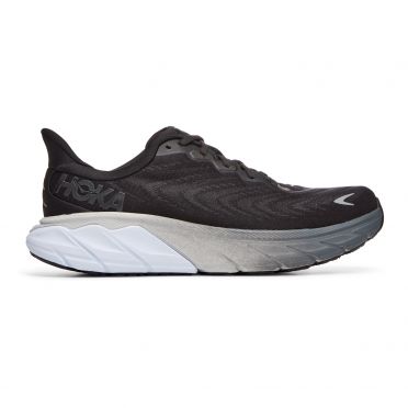 Hoka Arahi 6 Laufschuhe Schwarz/Weiß Herren