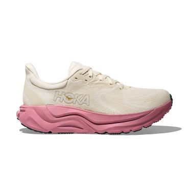 Hoka Arahi 8 Laufschuhe Alabaster/Lingoberry WIDE Damen 