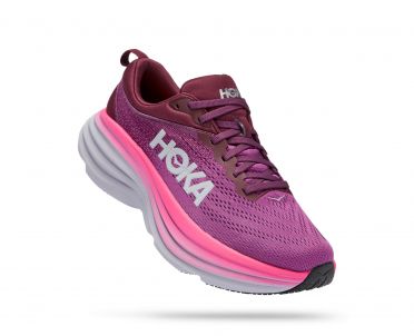 Hoka Bondi 8 Laufschuhe Lila Damen