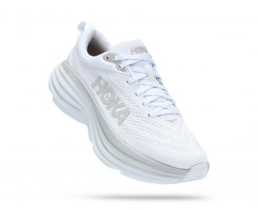 Hoka Bondi 8 Laufschuhe Weiss Damen