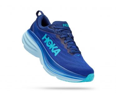 Hoka Bondi 8 Laufschuhe Blau Herren 