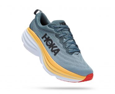 Hoka Bondi 8 Wide Laufschuhe Silber/Grau Herren 