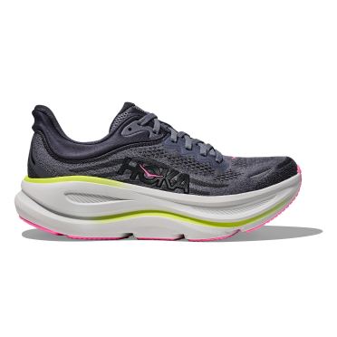 Hoka Bondi 9 Laufschuhe Skyward Charcoal Grey/Grey Skies Damen