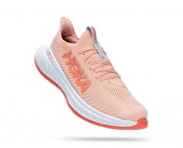 Hoka Carbon X 3 Laufschuhe Blau/Rosa Damen