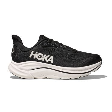 Hoka Clifton 10 Laufschuhe Schwarz/Weiss WIDE Damen  
