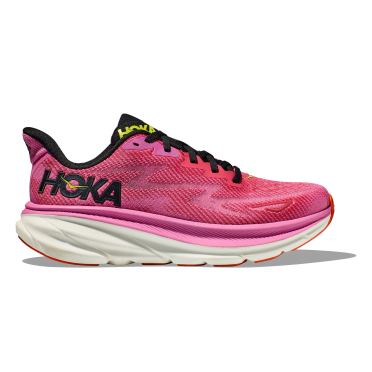 Hoka Clifton 9 Laufschuhe Lila/Rot Damen