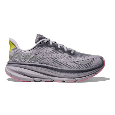 Hoka Clifton 9 GTX Laufschuhe Grey Skies/Foggy Grey Damen