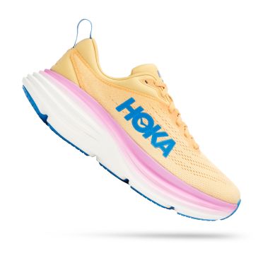 Hoka Bondi 8 Laufschuhe Rosa Damen