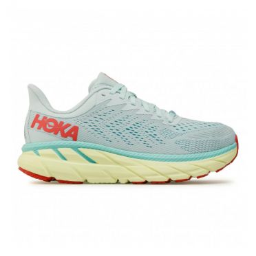 Hoka One One One Clifton 7 Laufschuhe blau/gelb Damen