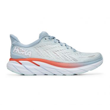 Hoka One One Clifton 8 Laufschuhe Hellblau Damen