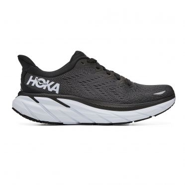 Hoka One One Clifton 8 Laufschuhe Schwarz/Weiß Damen