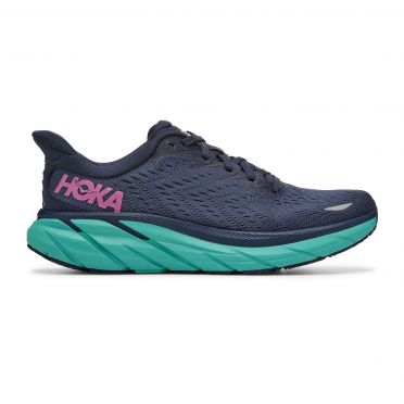 Hoka One One Clifton 8 Laufschuhe Dunkelblau Damen