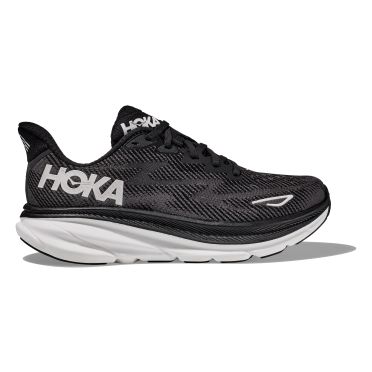 Hoka Clifton 9 Laufschuhe schwarz/weiss Damen 