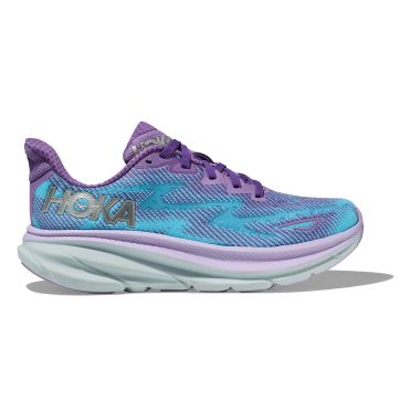 Hoka Clifton 9 Laufschuhe Lila/Blau Damen