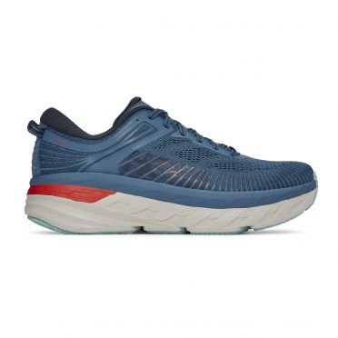 Hoka One One bondi 7 Wide Laufschuhe Blau Herren