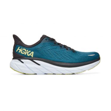 Hoka One One Clifton 8 Laufschuhe Blau-Weiß Herren