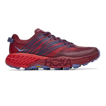 Hoka One One Speedgoat 4 Trail Laufschuhe Rot Damen