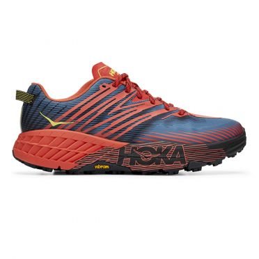 Hoka One One Speedgoat 4 Trail Laufschuhe Blau/Grun Herren