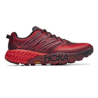 Hoka One One Speedgoat 4 Trail Laufschuhe Rot Herren