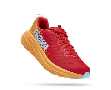 Hoka Rincon 3 Laufschuhe Rot/Gelb Herren