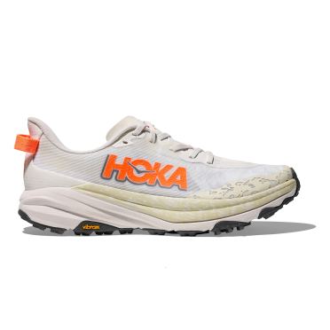 Hoka Speedgoat 6 Laufschuhe White/Neon Tangerine Herren 