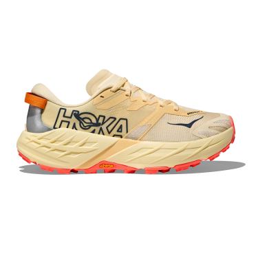 Hoka Speedgoat 7 Laufschuhe Vintage Yellow/Neon Flame Damen 