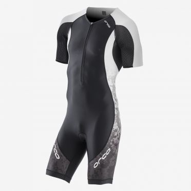 Orca Core race trisuit Kurze Ärmel Schwarz/Weiß Herren
